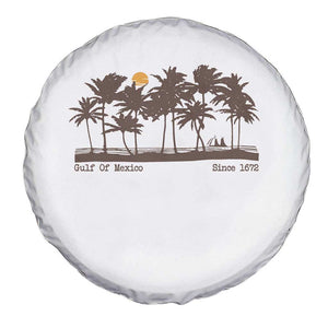 Gulf of Mexico Spare Tire Cover Since 1672 Vintage 70s Retro Vintage TS10 Print Your Wear