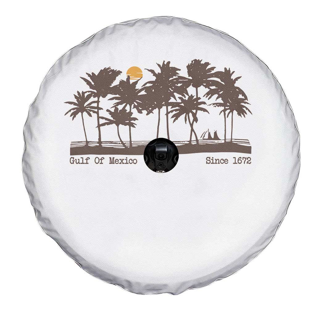 Gulf of Mexico Spare Tire Cover Since 1672 Vintage 70s Retro Vintage TS10 Print Your Wear