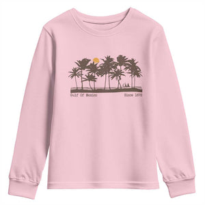 Gulf of Mexico Youth Sweatshirt Since 1672 Vintage 70s Retro Vintage TS10 Light Pink Print Your Wear