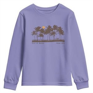 Gulf of Mexico Youth Sweatshirt Since 1672 Vintage 70s Retro Vintage TS10 Violet Print Your Wear