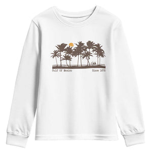 Gulf of Mexico Youth Sweatshirt Since 1672 Vintage 70s Retro Vintage TS10 White Print Your Wear