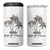 Gulf of Mexico 4 in 1 Can Cooler Tumbler 1672 Retro Beach Vibe Palm Trees TS10 One Size: 16 oz White Print Your Wear