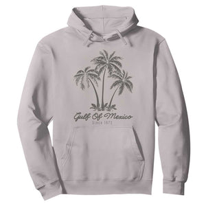 Gulf of Mexico Hoodie 1672 Retro Beach Vibe Palm Trees TS10 Ice Gray Print Your Wear