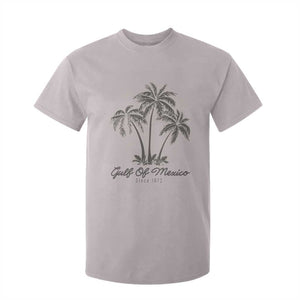 Gulf of Mexico T Shirt For Kid 1672 Retro Beach Vibe Palm Trees TS10 Ice Gray Print Your Wear