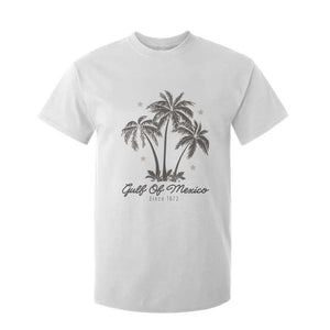 Gulf of Mexico T Shirt For Kid 1672 Retro Beach Vibe Palm Trees TS10 White Print Your Wear