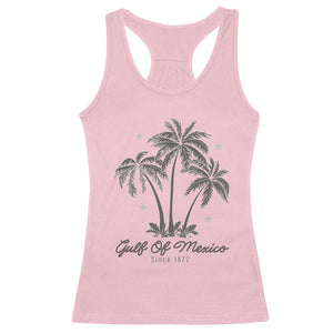 Gulf of Mexico Racerback Tank Top 1672 Retro Beach Vibe Palm Trees TS10 Light Pink Print Your Wear