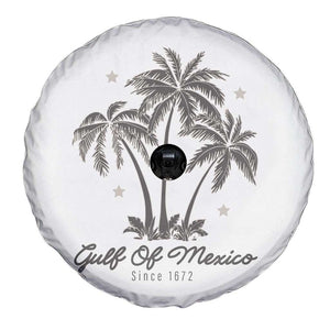 Gulf of Mexico Spare Tire Cover 1672 Retro Beach Vibe Palm Trees TS10 Print Your Wear