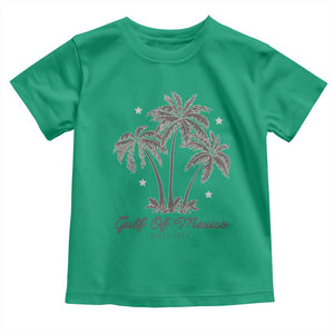 Gulf of Mexico Toddler T Shirt 1672 Retro Beach Vibe Palm Trees TS10 Irish Green Print Your Wear