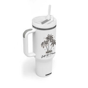 Gulf of Mexico Tumbler With Handle 1672 Retro Beach Vibe Palm Trees TS10 Print Your Wear