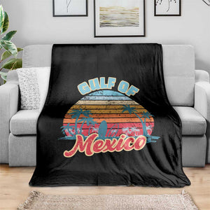 Gulf of Mexico Throw Blanket Retro Vintage Beach TS10 Print Your Wear