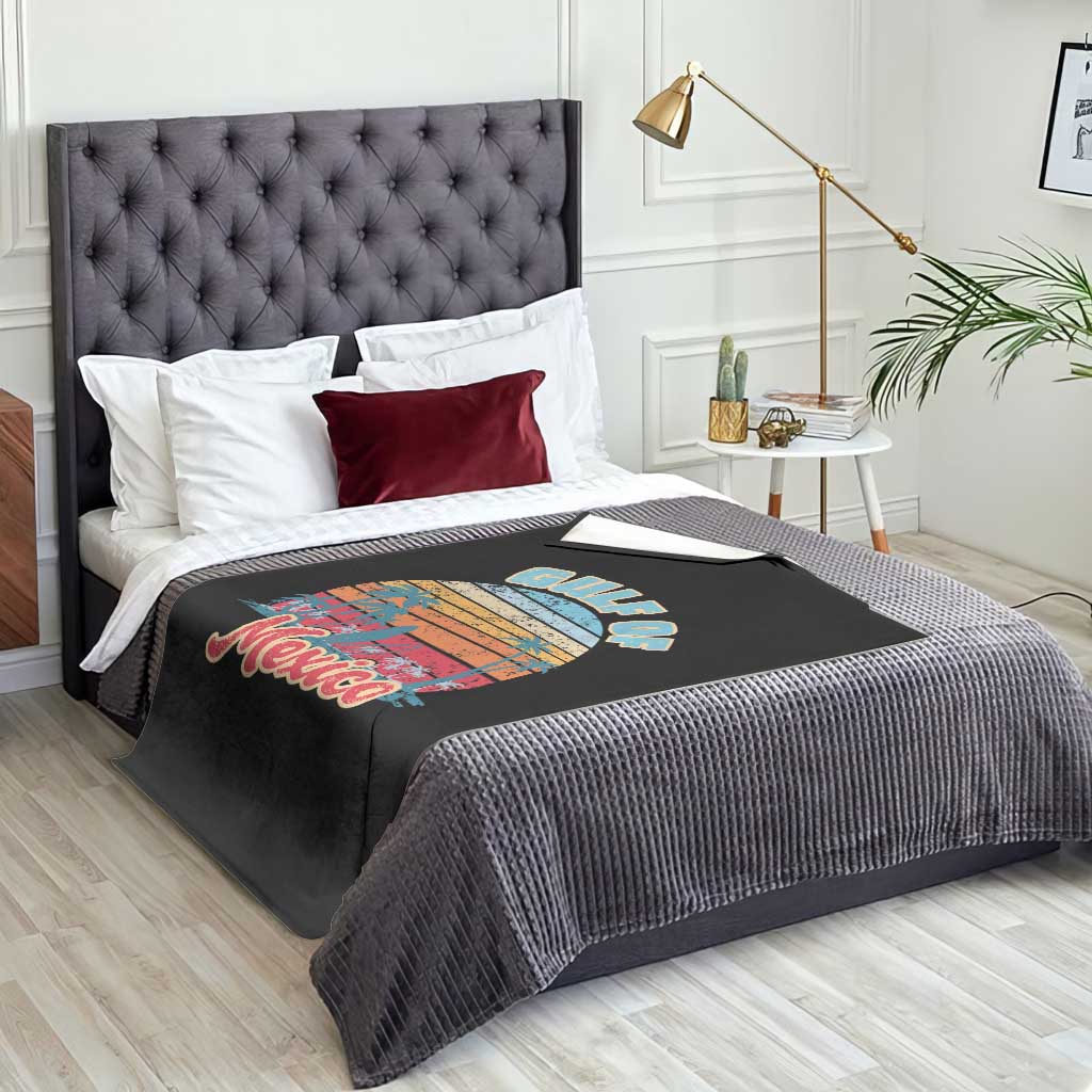 Gulf of Mexico Throw Blanket Retro Vintage Beach TS10 Print Your Wear