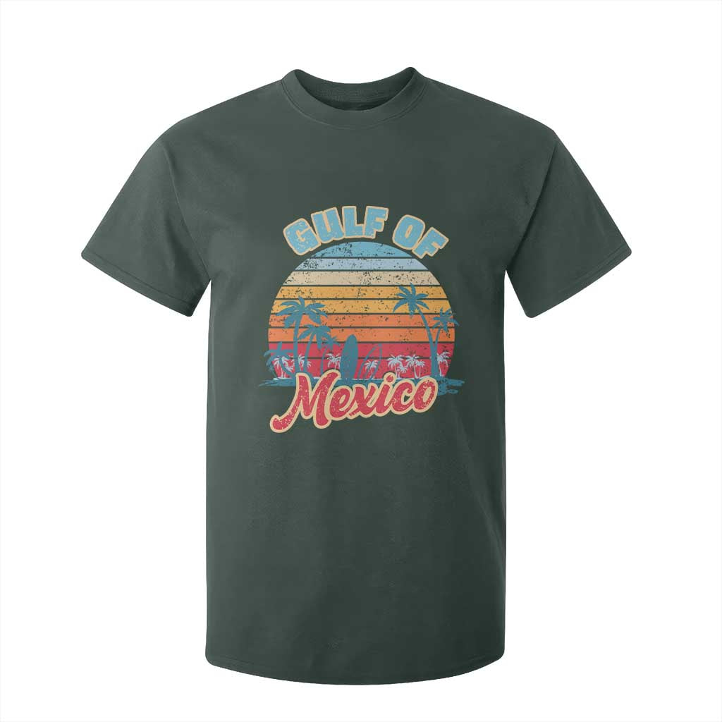 Gulf of Mexico T Shirt For Kid Retro Vintage Beach TS10 Dark Forest Green Print Your Wear