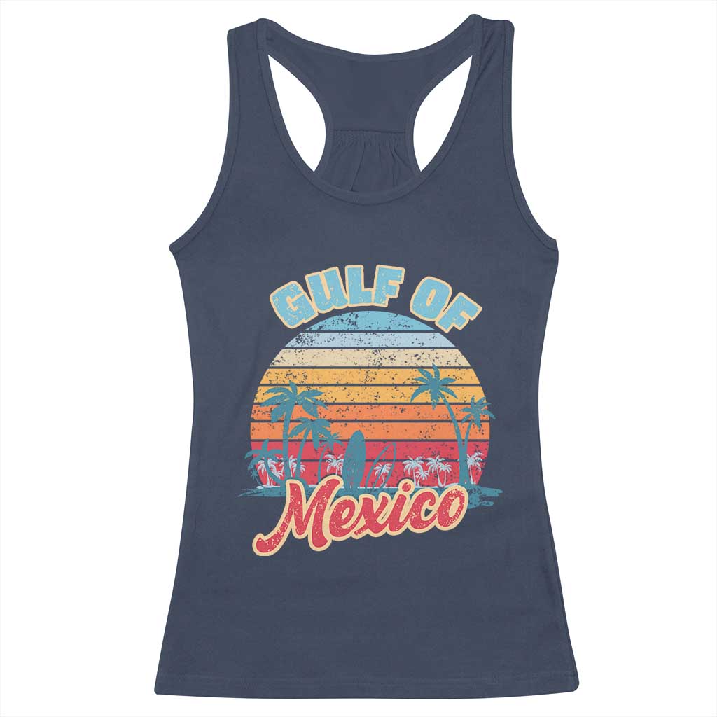 Gulf of Mexico Racerback Tank Top Retro Vintage Beach TS10 Navy Print Your Wear