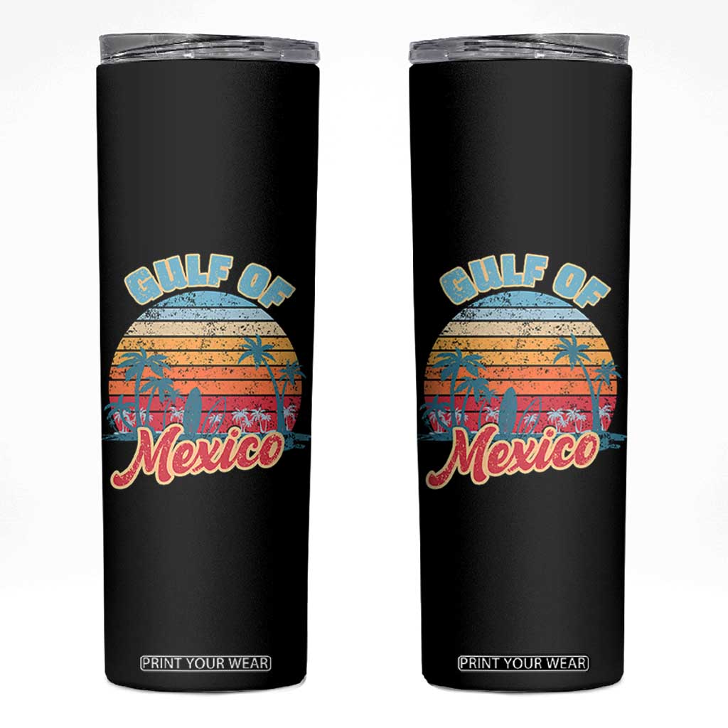 Gulf of Mexico Skinny Tumbler Retro Vintage Beach TS10 Black Print Your Wear