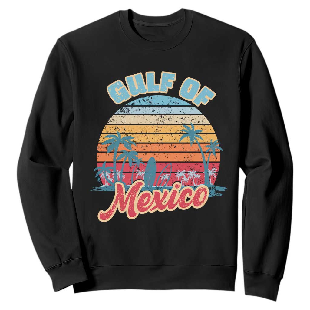Gulf of Mexico Sweatshirt Retro Vintage Beach TS10 Black Print Your Wear