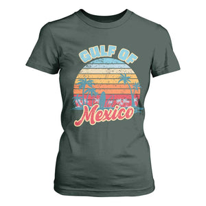 Gulf of Mexico T Shirt For Women Retro Vintage Beach TS10 Dark Forest Green Print Your Wear