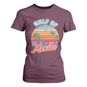 Gulf of Mexico T Shirt For Women Retro Vintage Beach TS10 Maroon Print Your Wear