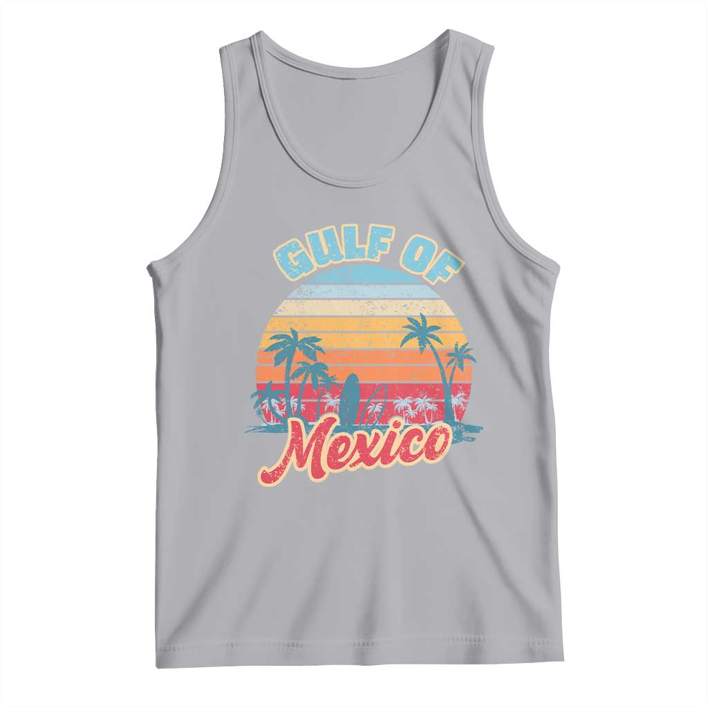 Gulf of Mexico Tank Top Retro Vintage Beach TS10 Athletic Heather Print Your Wear