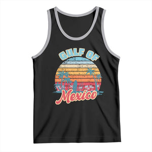 Gulf of Mexico Tank Top Retro Vintage Beach TS10 Black Athletic Heather Print Your Wear