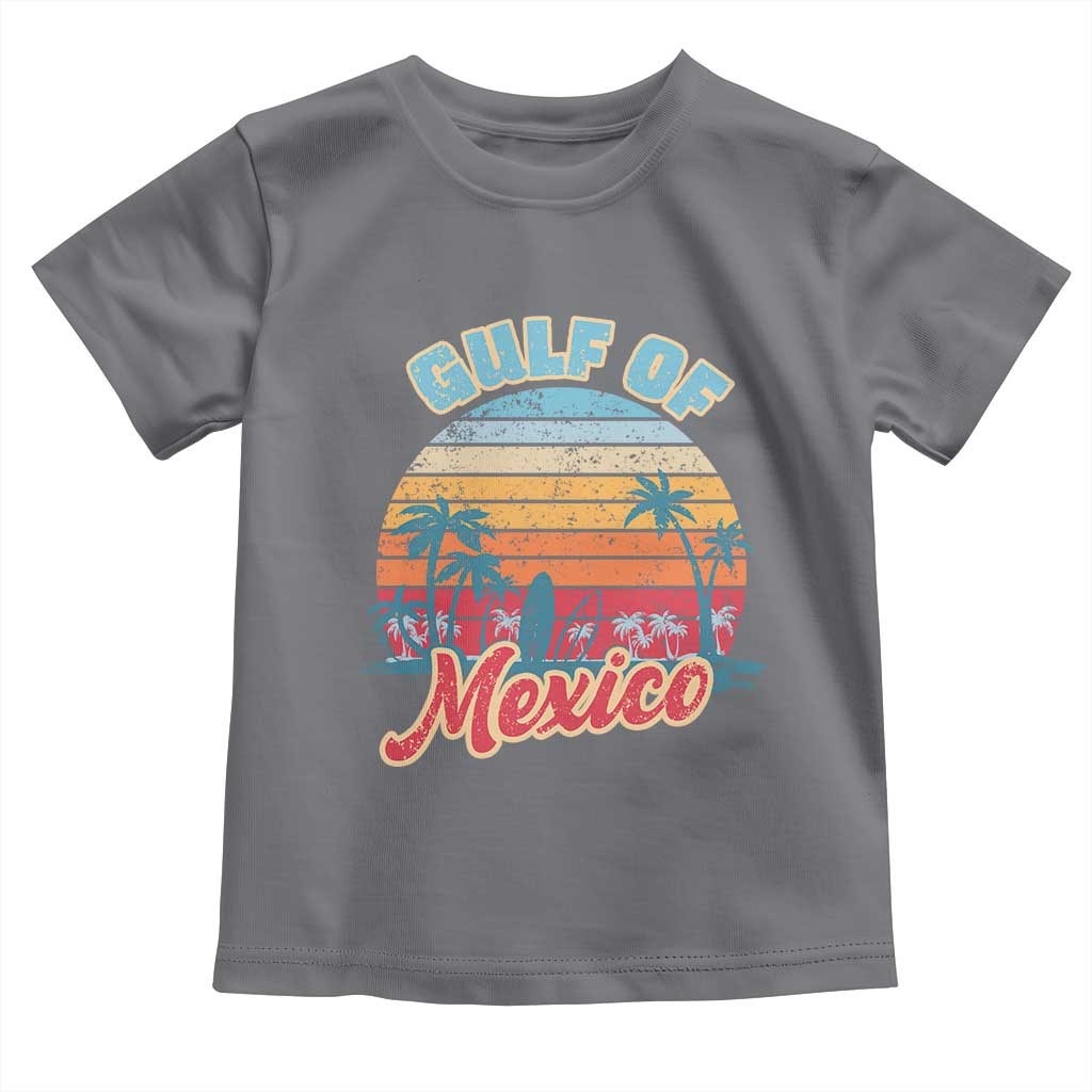 Gulf of Mexico Toddler T Shirt Retro Vintage Beach TS10 Charcoal Print Your Wear