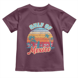 Gulf of Mexico Toddler T Shirt Retro Vintage Beach TS10 Maroon Print Your Wear