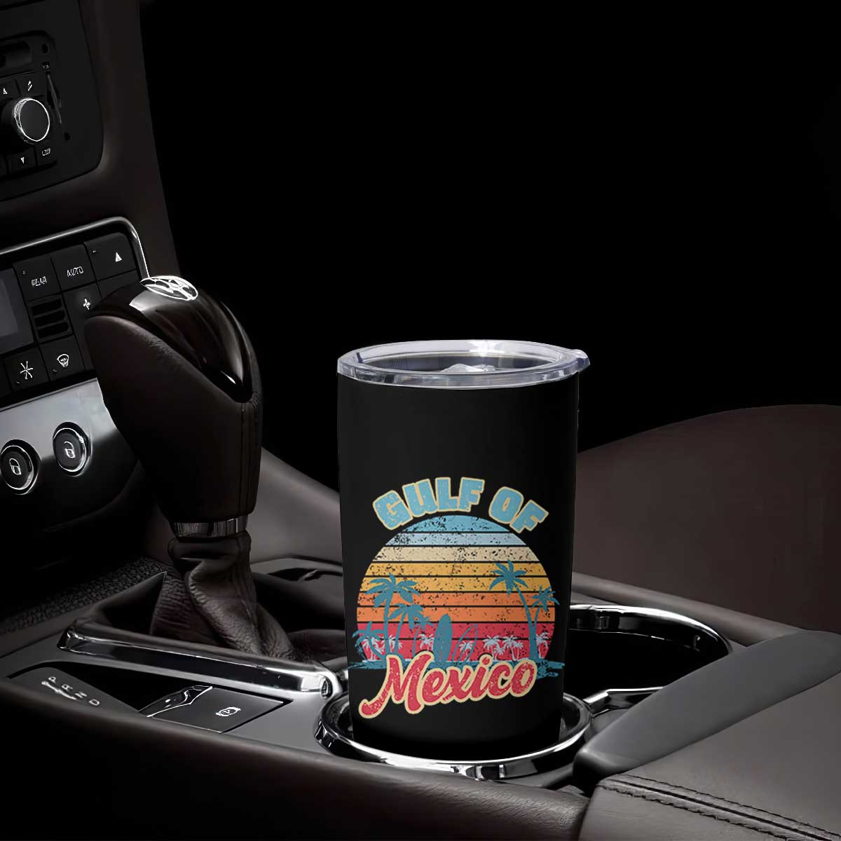 Gulf of Mexico Tumbler Cup Retro Vintage Beach TS10 Print Your Wear