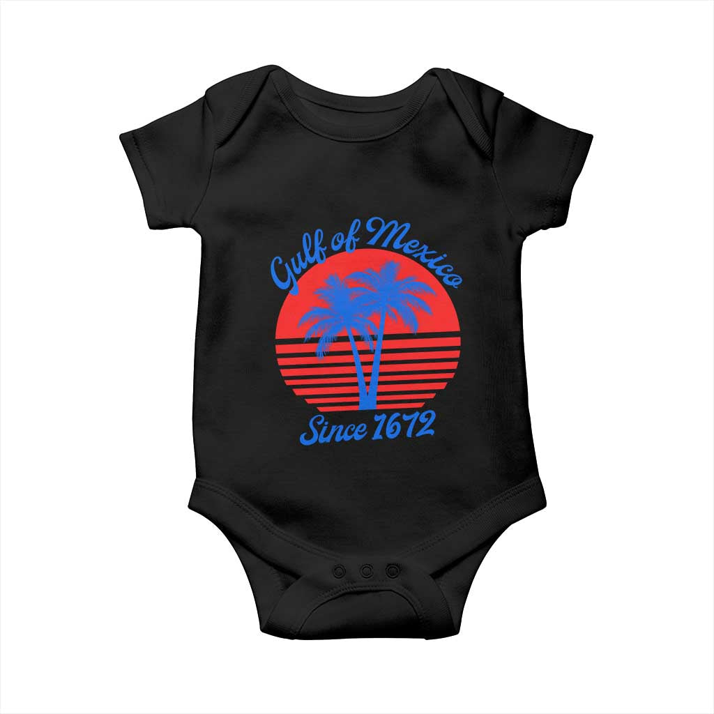 Gulf of Mexico Baby Onesie Since 1672 Retro Vintage 70s TS10 Black Print Your Wear
