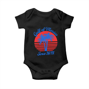 Gulf of Mexico Baby Onesie Since 1672 Retro Vintage 70s TS10 Black Print Your Wear