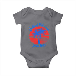Gulf of Mexico Baby Onesie Since 1672 Retro Vintage 70s TS10 Charcoal Print Your Wear