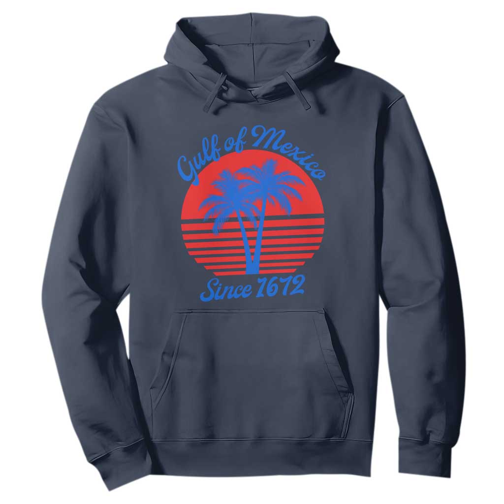 Gulf of Mexico Hoodie Since 1672 Retro Vintage 70s TS10 Navy Print Your Wear