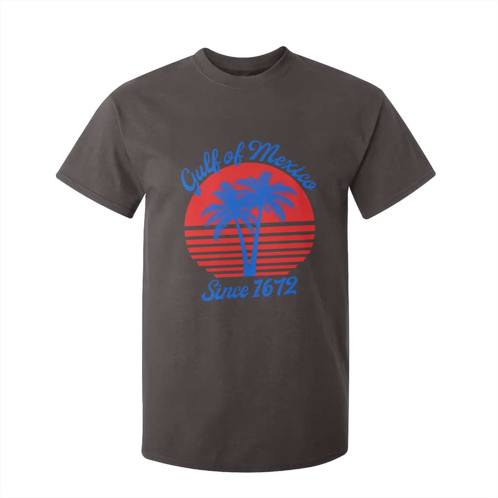 Gulf of Mexico T Shirt For Kid Since 1672 Retro Vintage 70s TS10 Dark Chocolate Print Your Wear