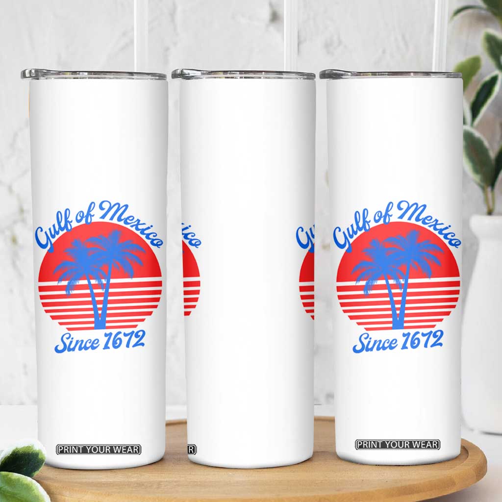 Gulf of Mexico Skinny Tumbler Since 1672 Retro Vintage 70s TS10 Print Your Wear