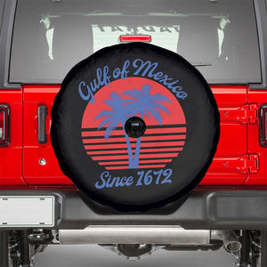Gulf of Mexico Spare Tire Cover Since 1672 Retro Vintage 70s TS10 Black Print Your Wear