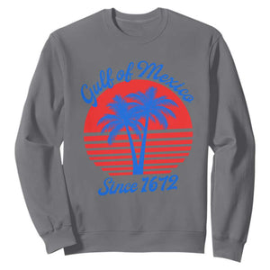 Gulf of Mexico Sweatshirt Since 1672 Retro Vintage 70s TS10 Charcoal Print Your Wear