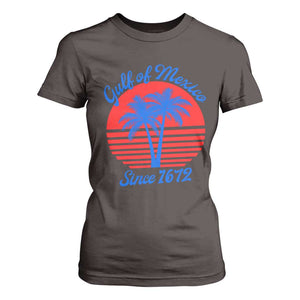 Gulf of Mexico T Shirt For Women Since 1672 Retro Vintage 70s TS10 Dark Chocolate Print Your Wear