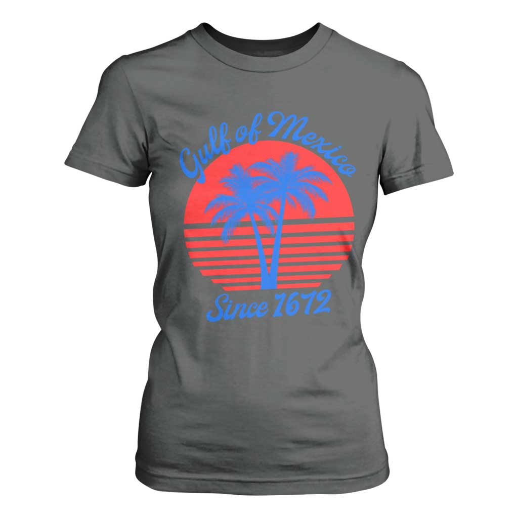 Gulf of Mexico T Shirt For Women Since 1672 Retro Vintage 70s TS10 Dark Heather Print Your Wear
