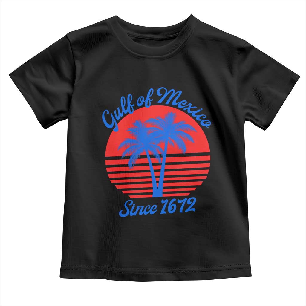 Gulf of Mexico Toddler T Shirt Since 1672 Retro Vintage 70s TS10 Black Print Your Wear