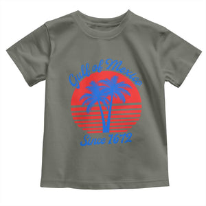 Gulf of Mexico Toddler T Shirt Since 1672 Retro Vintage 70s TS10 Military Green Print Your Wear