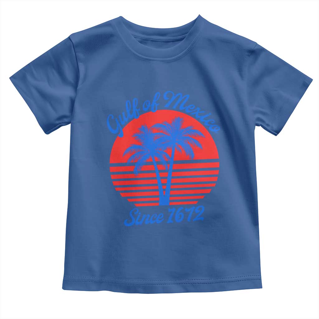 Gulf of Mexico Toddler T Shirt Since 1672 Retro Vintage 70s TS10 Royal Blue Print Your Wear