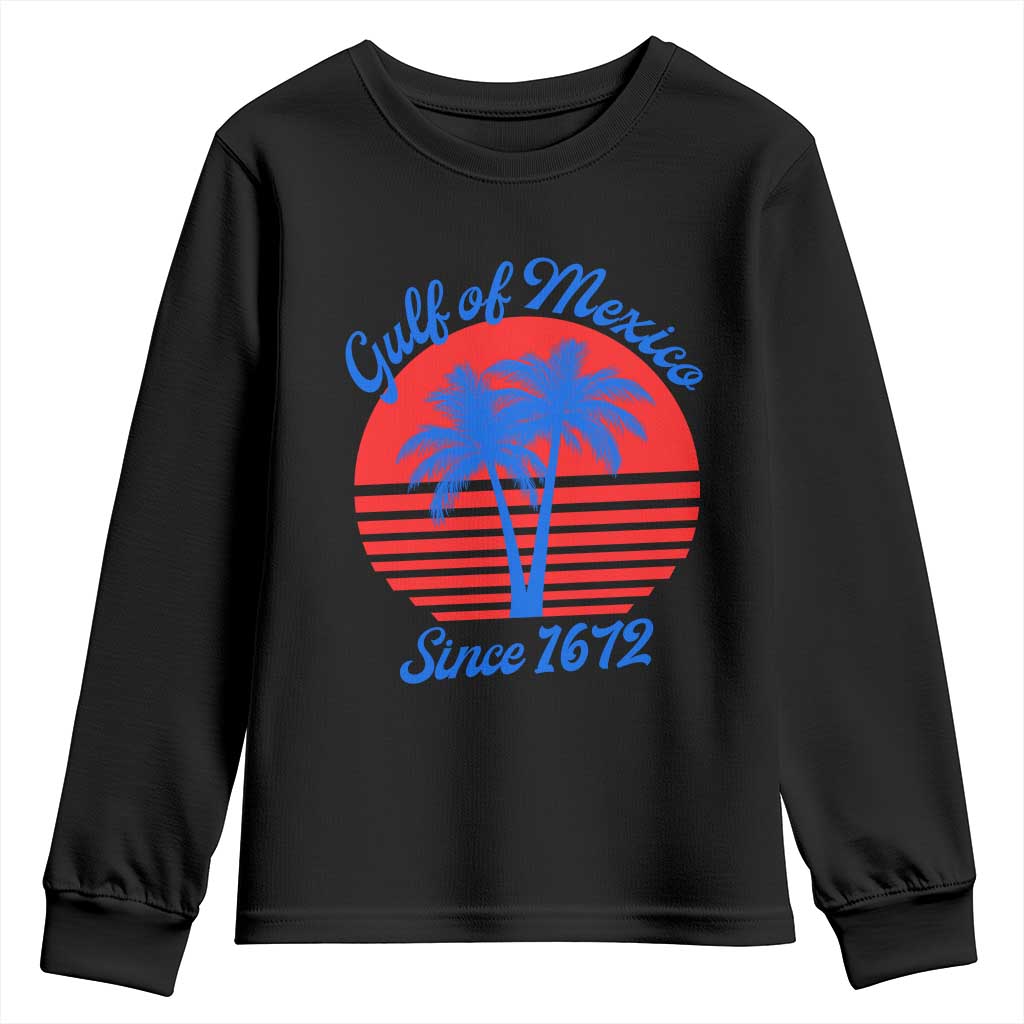 Gulf of Mexico Youth Sweatshirt Since 1672 Retro Vintage 70s TS10 Black Print Your Wear