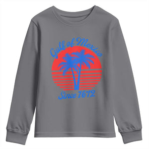 Gulf of Mexico Youth Sweatshirt Since 1672 Retro Vintage 70s TS10 Charcoal Print Your Wear