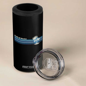 Gulf of Mexico 4 in 1 Can Cooler Tumbler Vintage 80s Palm Trees Sunset TS10 Print Your Wear