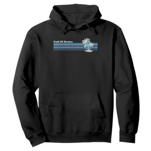 Gulf of Mexico Hoodie Vintage 80s Palm Trees Sunset TS10 Black Print Your Wear
