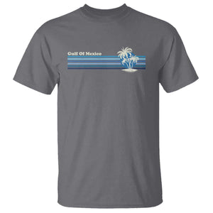 Vintage Gulf of Mexico T Shirt Retro 80s Palm Trees Sunset TS10 Charcoal Print Your Wear