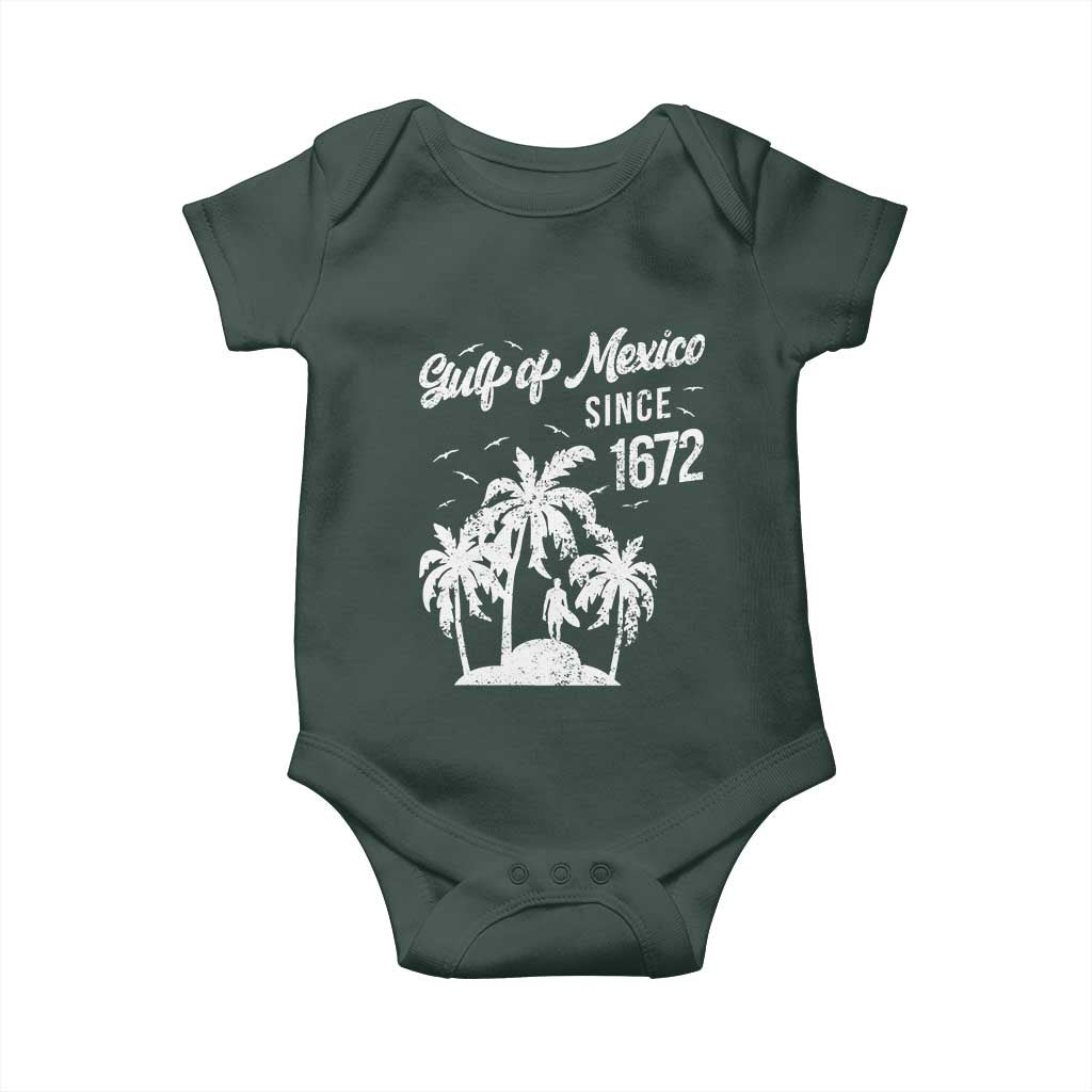 Gulf of Mexico Baby Onesie Since 1672 Palm Trees Beach TS10 Print Your Wear