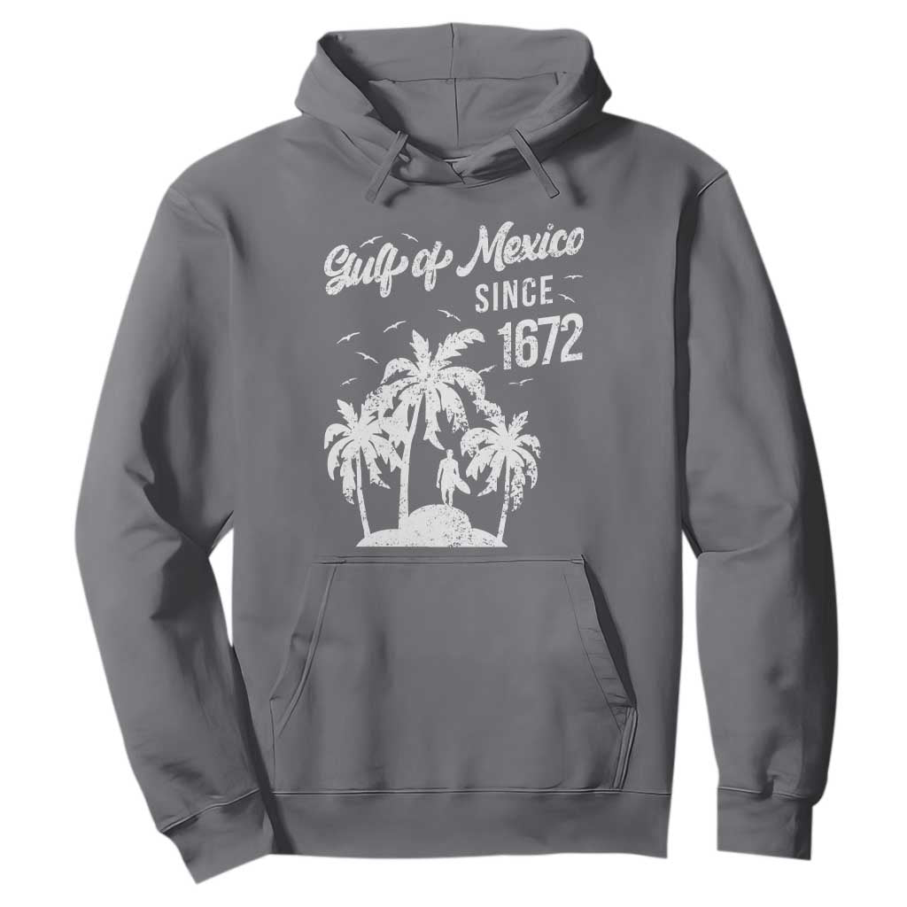 Gulf of Mexico Hoodie Since 1672 Palm Trees Beach TS10 Charcoal Print Your Wear
