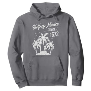 Gulf of Mexico Hoodie Since 1672 Palm Trees Beach TS10 Charcoal Print Your Wear