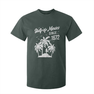 Gulf of Mexico T Shirt For Kid Since 1672 Palm Trees Beach TS10 Dark Forest Green Print Your Wear
