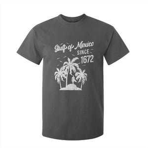 Gulf of Mexico T Shirt For Kid Since 1672 Palm Trees Beach TS10 Dark Heather Print Your Wear
