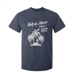 Gulf of Mexico T Shirt For Kid Since 1672 Palm Trees Beach TS10 Navy Print Your Wear
